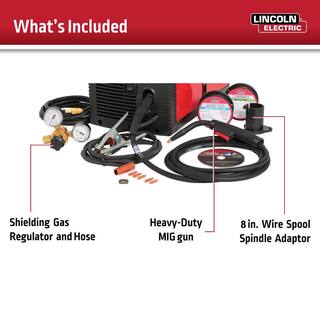 Lincoln Electric Weld-Pak 180 Amp MIG Flux-Core Wire Feed Welder 230V Aluminum Welder with Spool Gun sold separately K2515-1