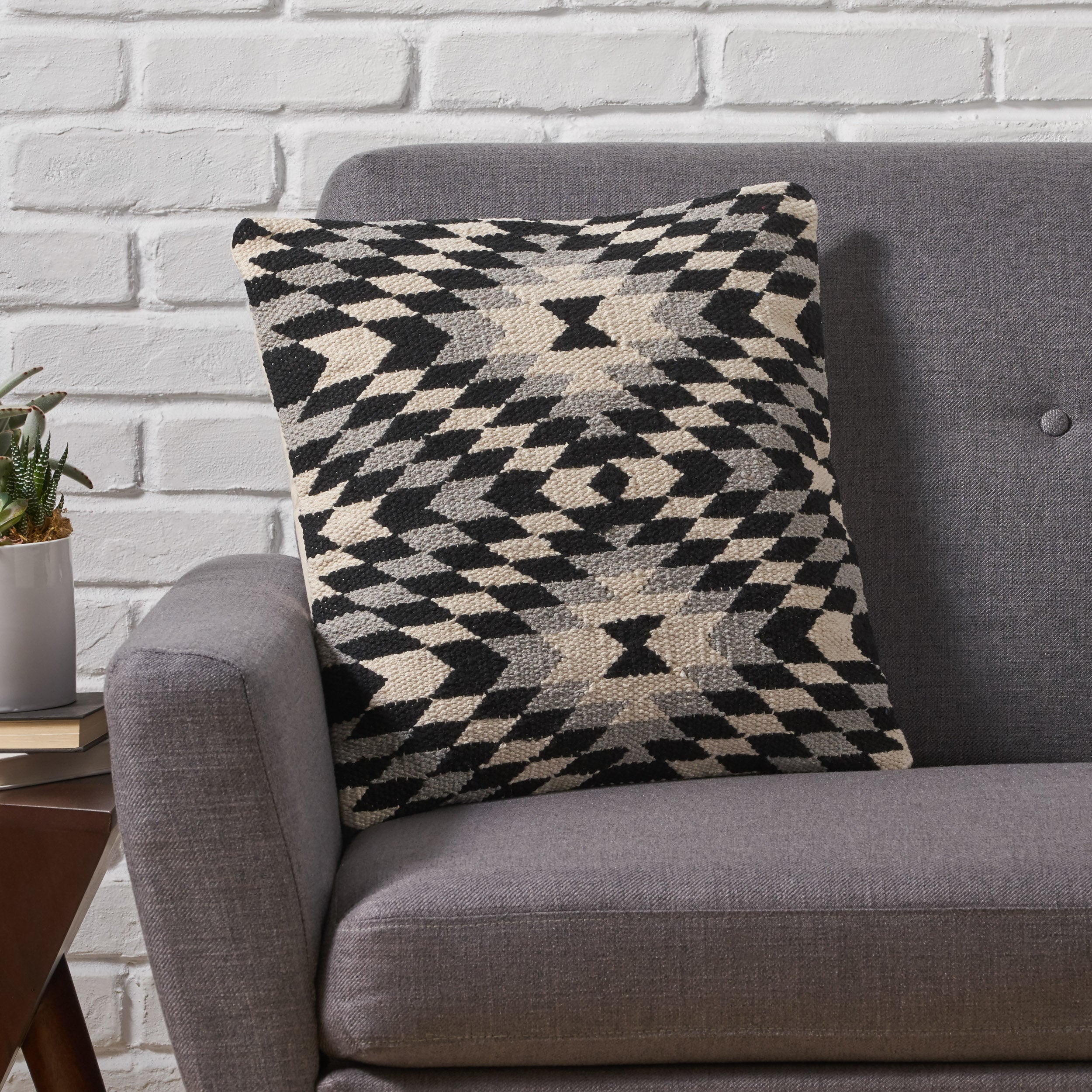 Xavien Boho Cotton Throw Pillow