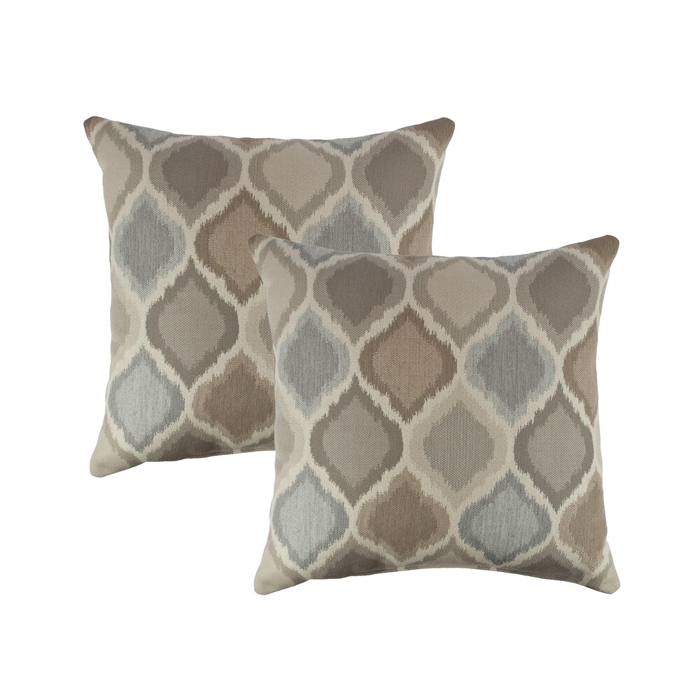 Austin Horn Classics Sunbrella Empire Dove 18 inch Outdoor Pillow (set of 2)