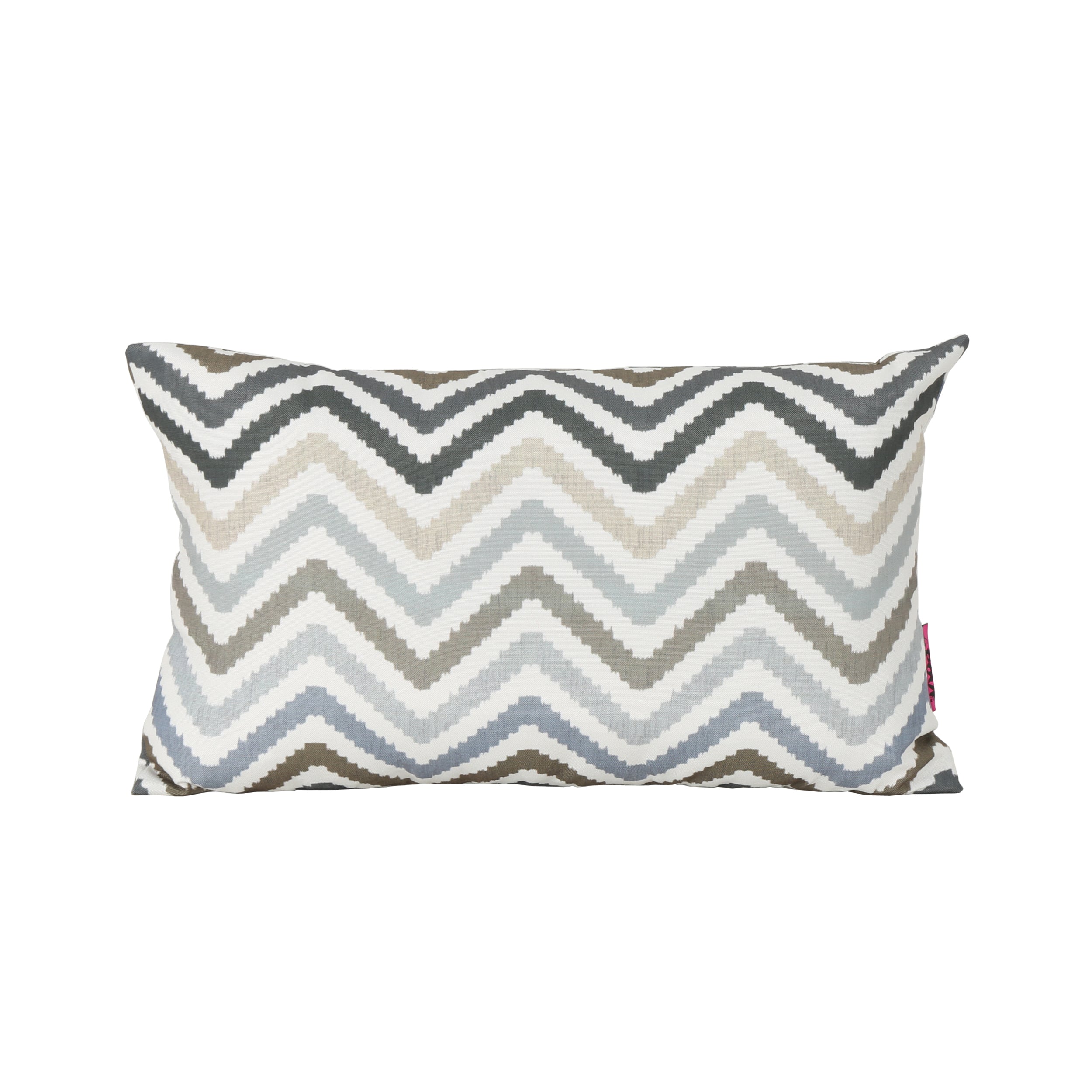 Kimpton Outdoor Zig Zag Striped Water Resistant Tasseled Square and Rectangular Throw Pillows (Set of 4)