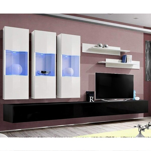 Fly E2 30TV Wall Mounted Floating Modern Entertainment Center