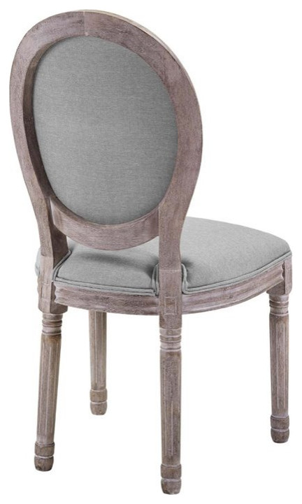 Modway Emanate 19.5 quotUpholstered Fabric Dining Side Chair in Beige (Set of 4)   French Country   Dining Chairs   by Homesquare  Houzz