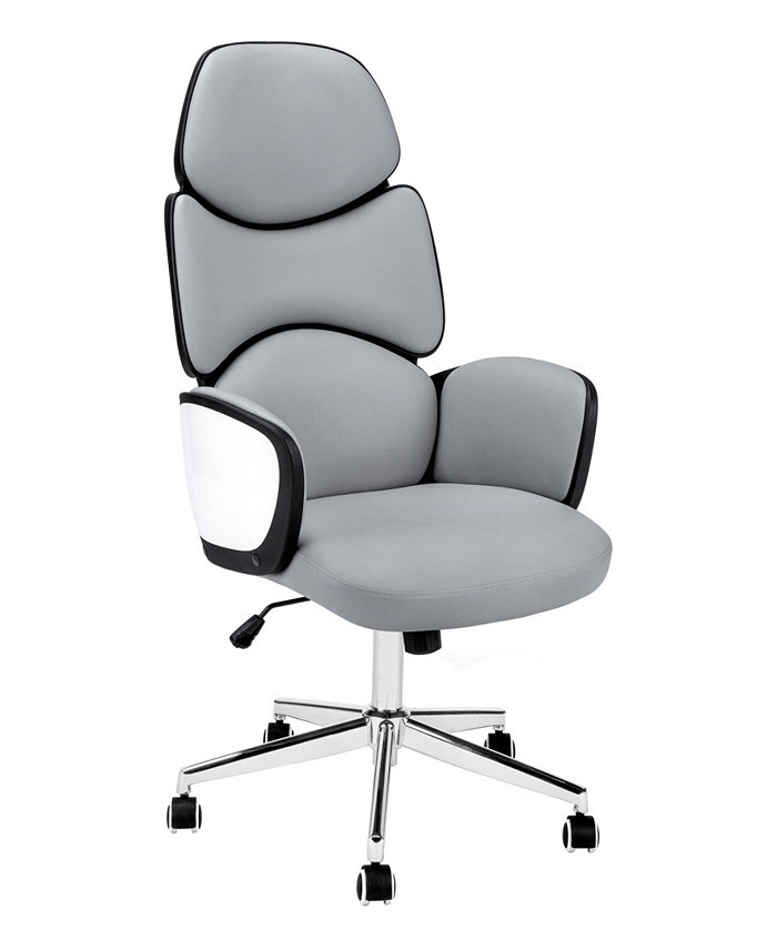 Monarch Specialties High Back Executive Leather-Look Office Chair