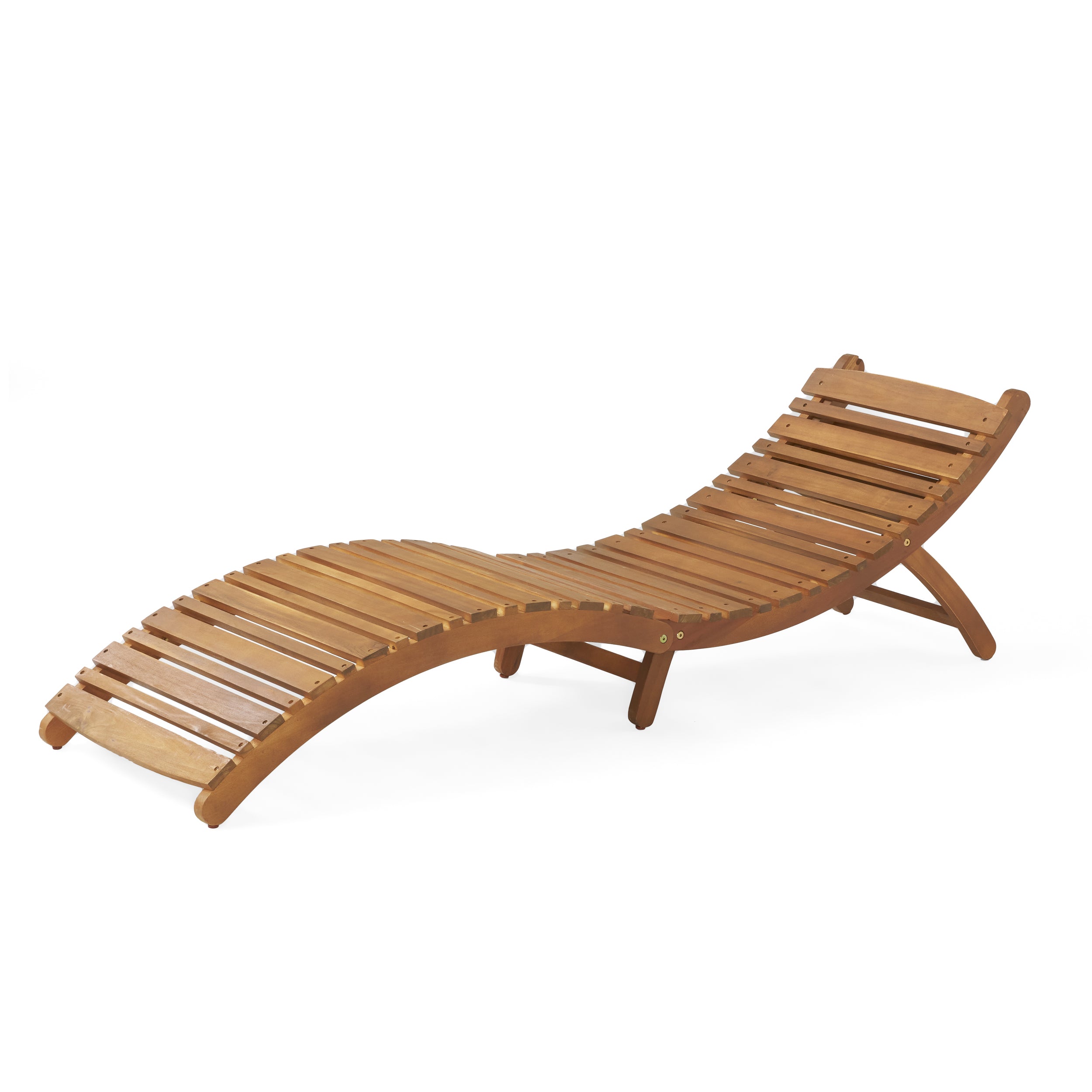 Lisbon Outdoor Wood Folding & Portable Chaise Lounge