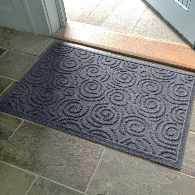 Waterhog 2 x27 x3 x27 Swirls Indoor outdoor Doormat Blue