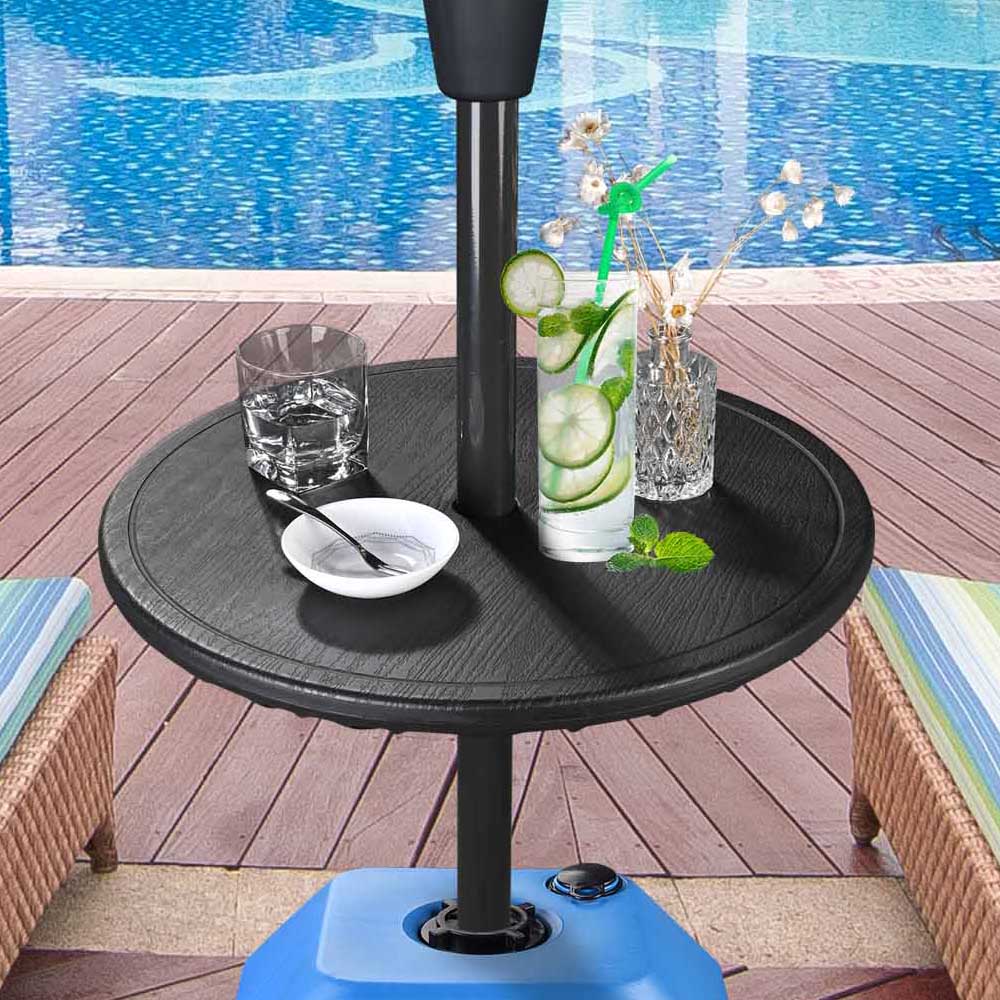 Yescom Round Umbrella Table Tray with Hole D1 1/2