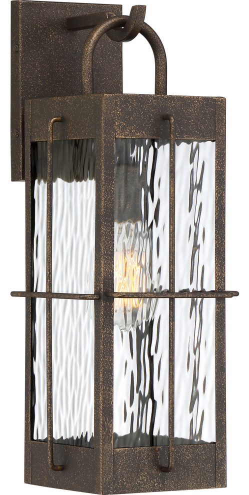 Quoizel Ward One Light Outdoor Wall Lantern WAR8407GZ   Transitional   Outdoor Wall Lights And Sconces   by Buildcom  Houzz