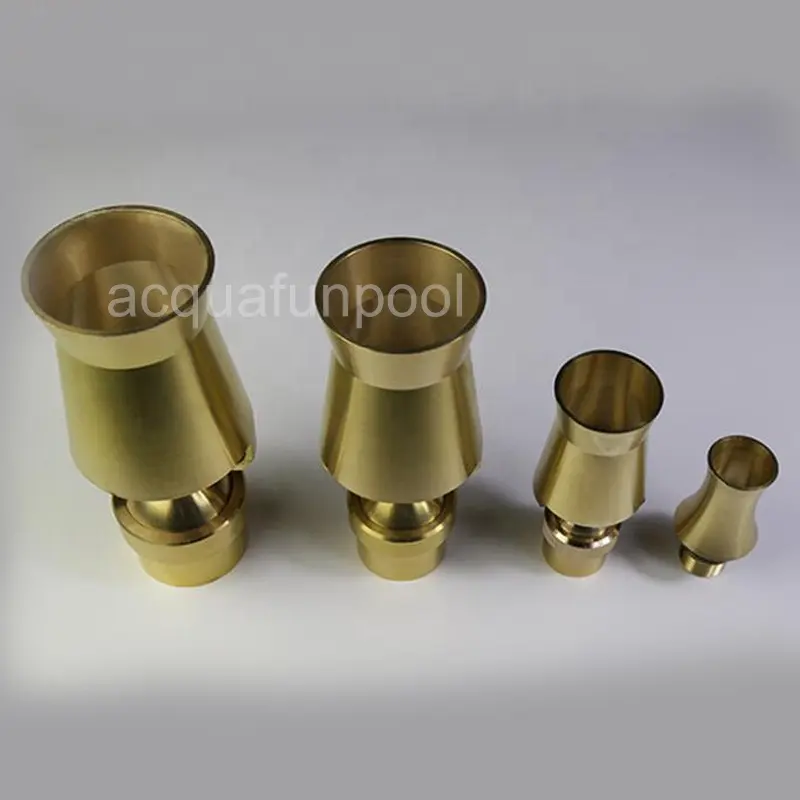 Pure copper brass accessories Water angle adjustable spray Ice Tower cascade fountain nozzle for outdoor