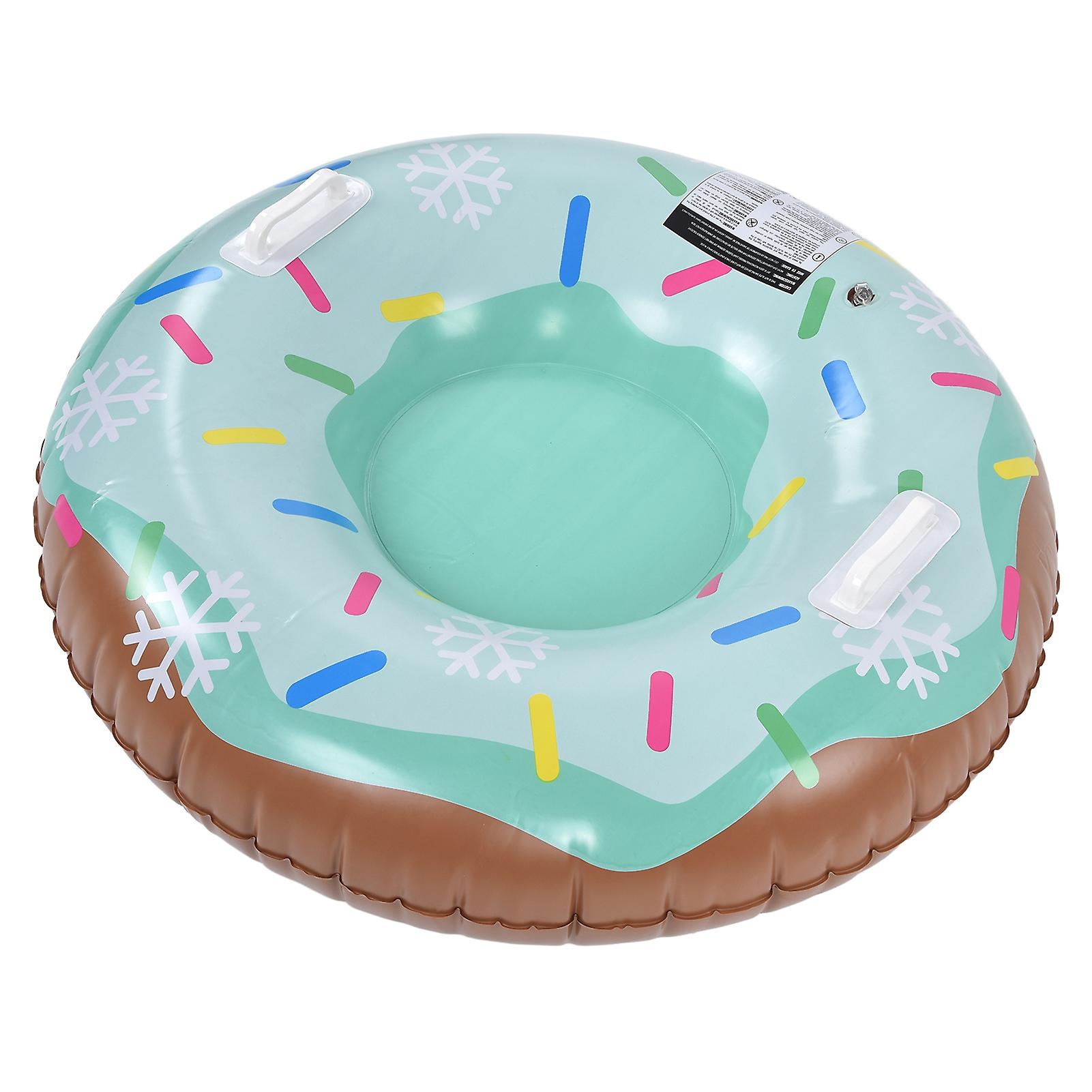 Snow Tube Inflatable Snow Sled Pvc Single Seat Christmas Snow Toys With Doughnut Shape For Festival Fun