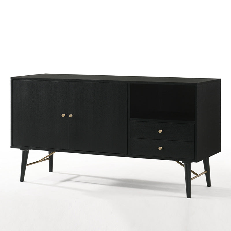 RANIA Sideboard Buffet 160cm - Black Ash