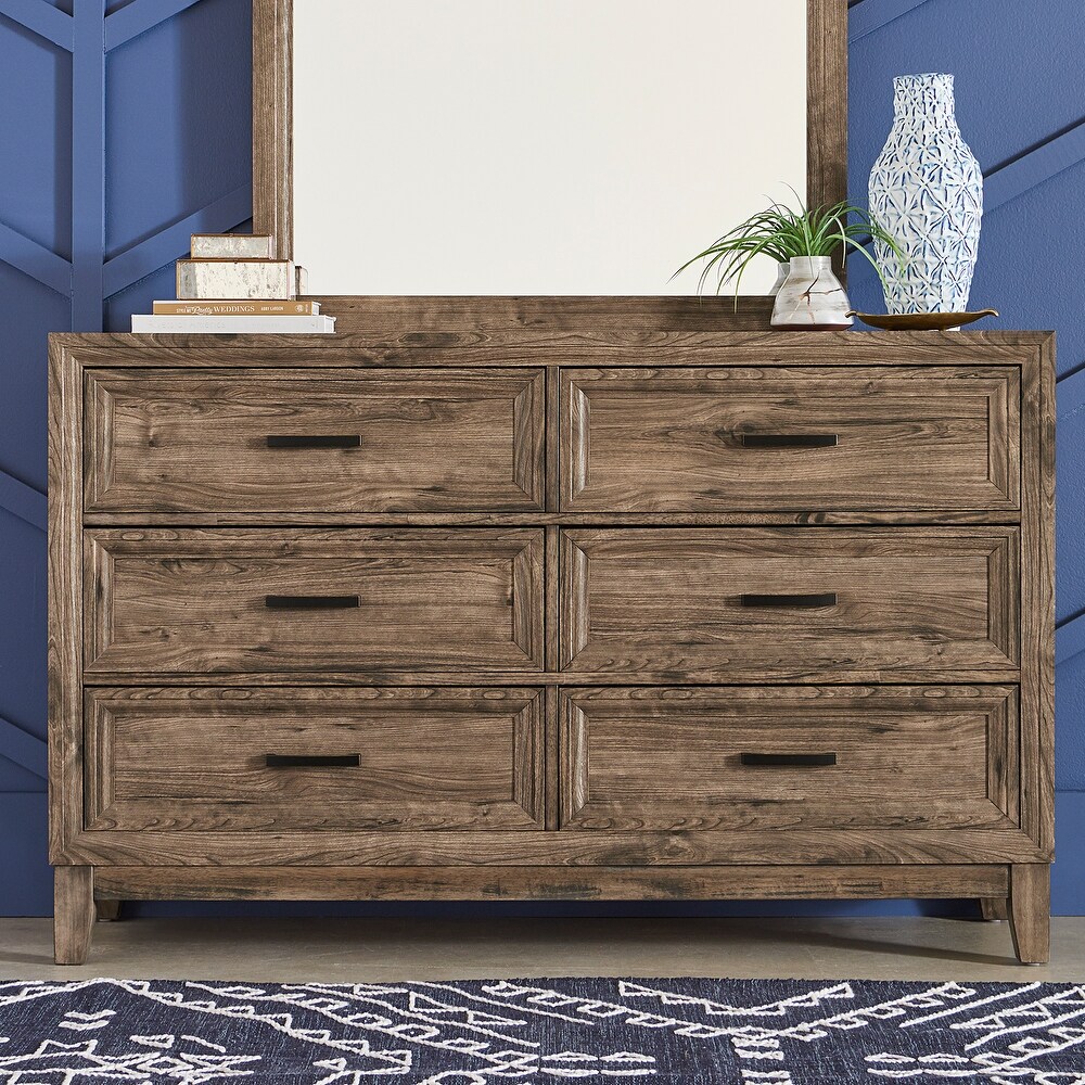 Ridgecrest Cobblestone 6 Drawer Dresser