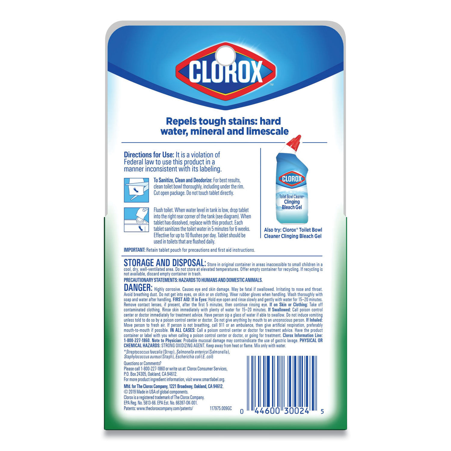 Automatic Toilet Bowl Cleaner by Cloroxandreg; CLO30024CT