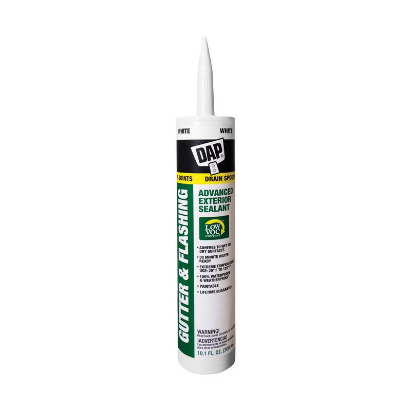 CAULK GUT/FLSH WHT10.1OZ