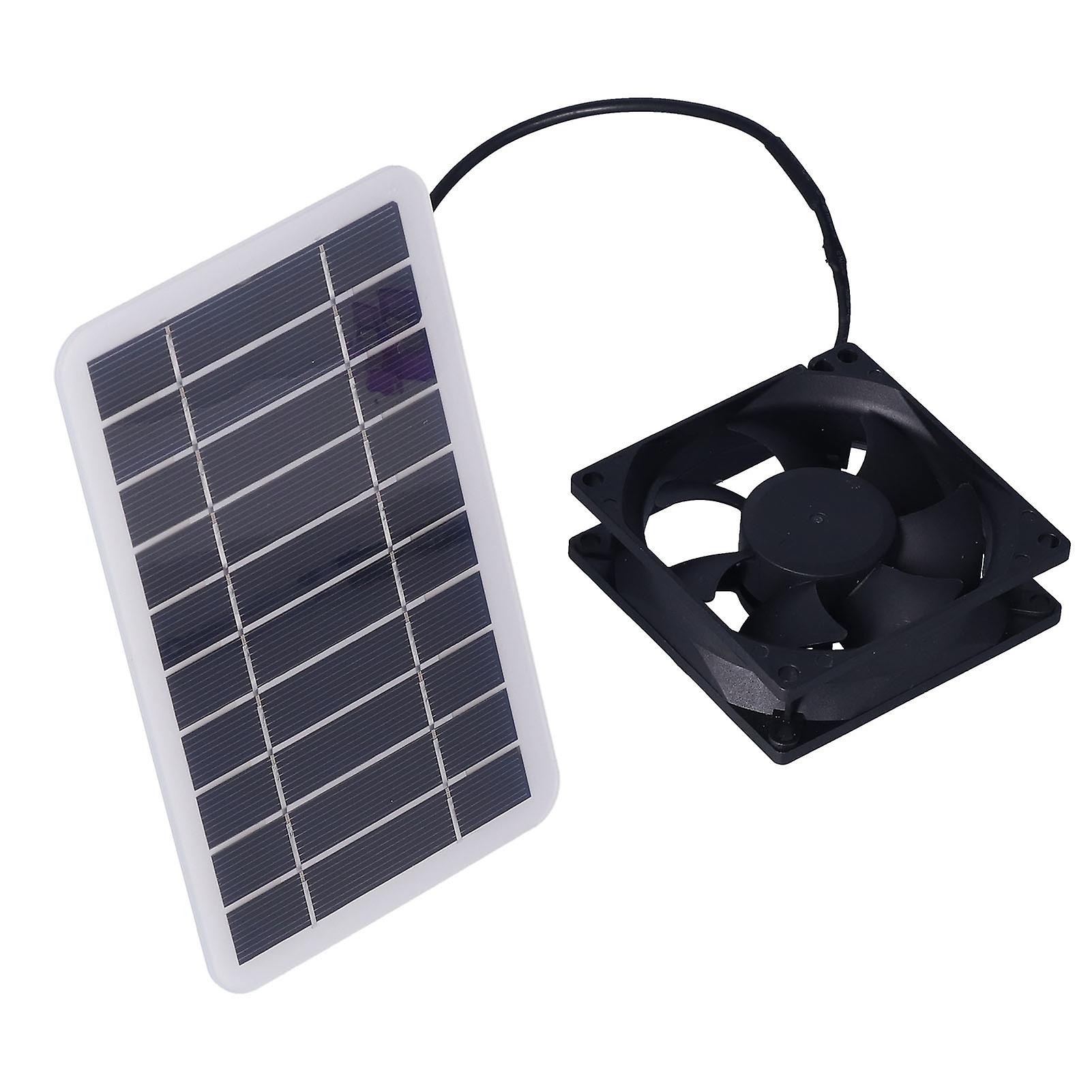 2.5W Solar Panel Fan Solar Pet Exhaust Air Flowing Fan for Outdoor Breeding Planting