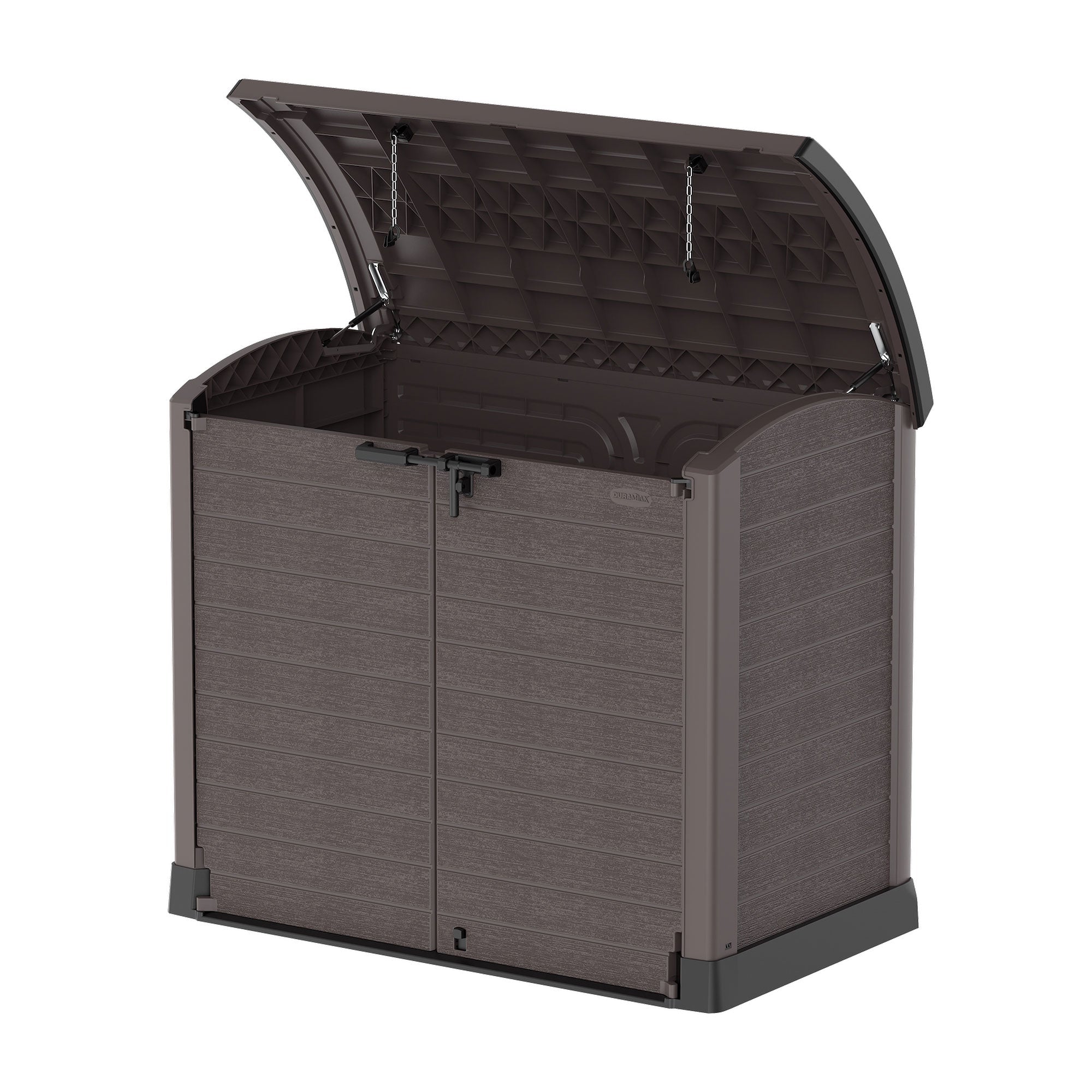 Duramax CedarGrain StoreAway 1200 Liter Outdoor Deck & Storage Box, Brown