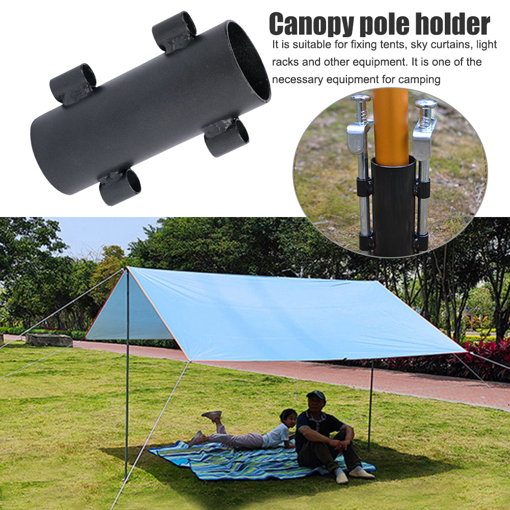 Awning Rod Holder Outdoor Camping Canopy Windproof Pole Fixed Tube (1pc)