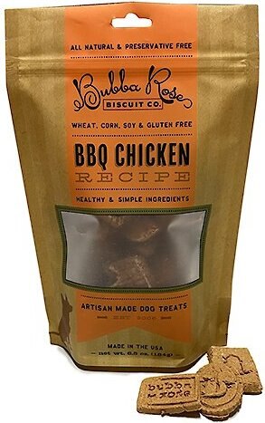 Bubba Rose Biscuit Co. BBQ Chicken Dog Treats， 6.5-oz bag