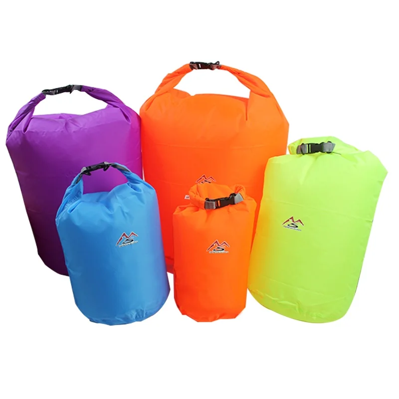 Hot sale in stock polyester waterproof dry bag for camping hiking