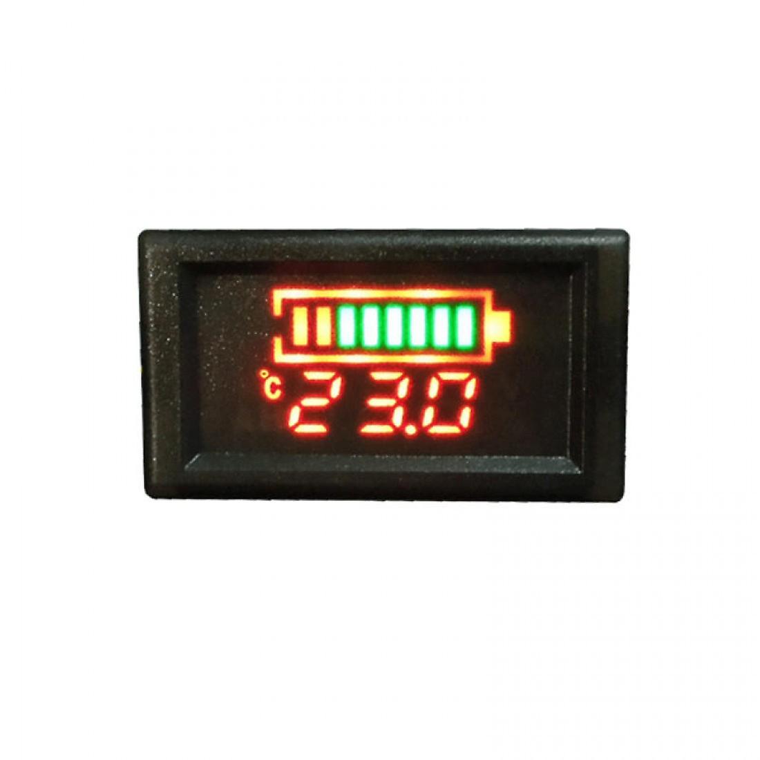 Dc6-120v Waterproof Electricity / Voltage / Temperature Three-in-one Table Vehicle Multi-function Meter