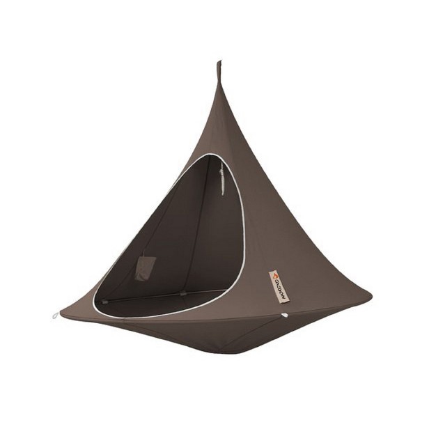 The Hamptons Collection 72 Brown Two Person Hanging Cacoon Chair With Hanging Hardware