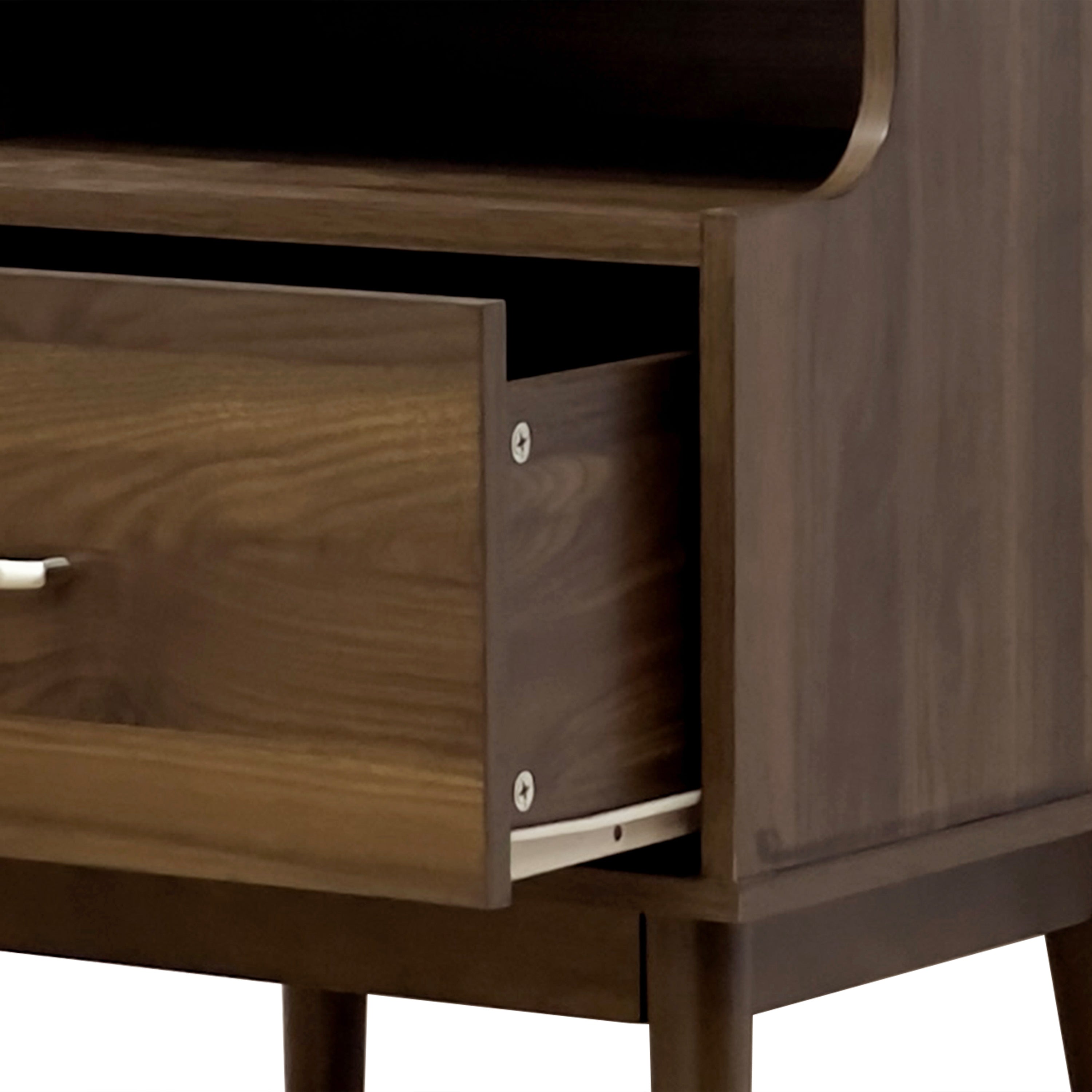 Wilbur Mid Century Modern Wooden Nightstand