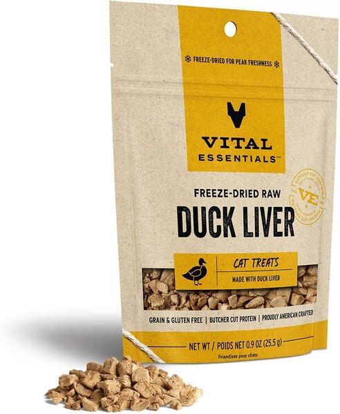 Vital Essentials Duck Liver Freeze-Dried Cat Treats