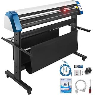 VEVOR Vinyl Cutter Machine 53 in. LED Digital Panel Semi-Automatic DIY Vinyl Printer Cutter Machine with Stable Floor Stand KZJXK1350BZD00001V1