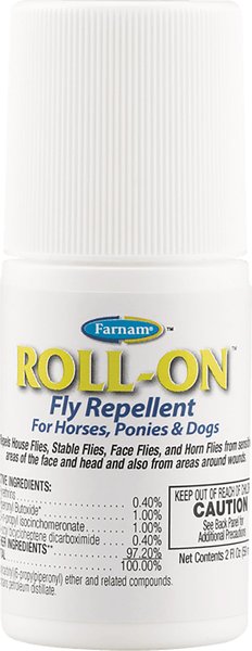 Farnam Roll-On Dog and Horse Fly Repellent， 2-oz bottle