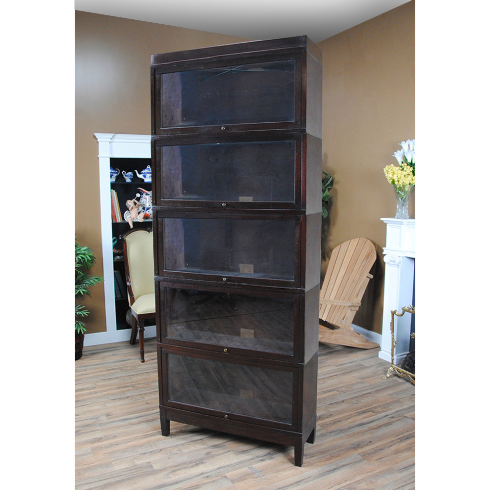 NVIN0341 Vintage Mahogany Globe Wernicke Bookcase   Transitional   Bookcases   by Niagara Furniture  Houzz