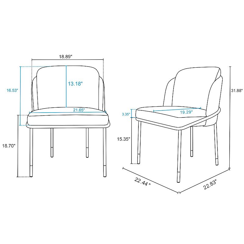 MANHATTAN COMFORT Flor Dining Chair