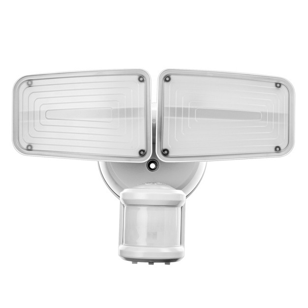 Home Zone Security 3 000 lumen Twin head Halo Dual brightness Led Security Floodlight