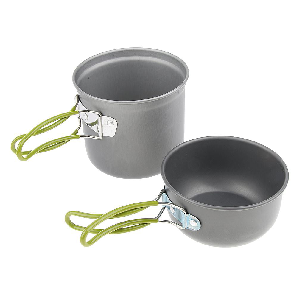 Portable Outdoor Cookware Camping Picnic Cooking Bowl pot Set Small