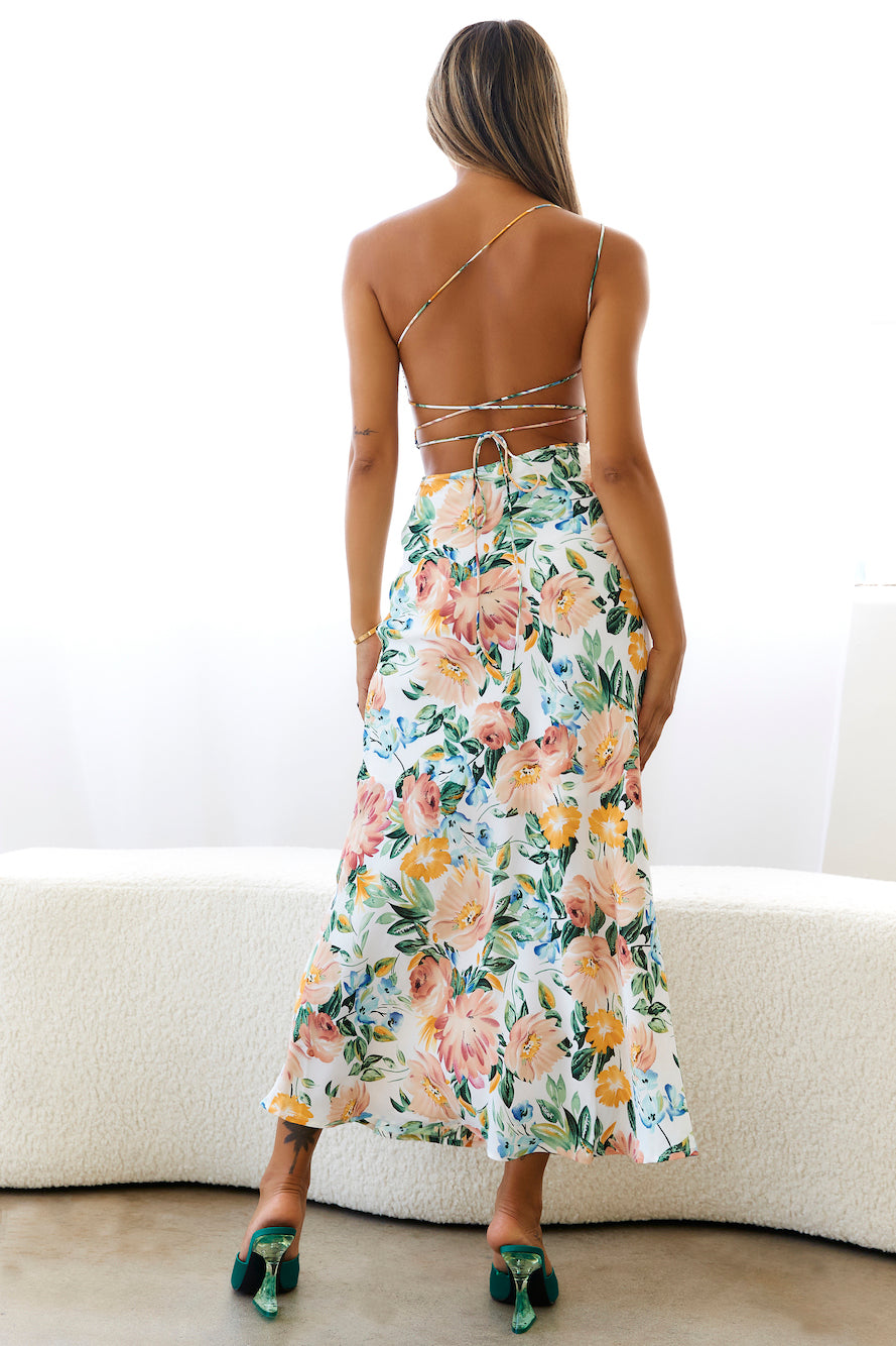 Petalled Heart Maxi Dress Floral