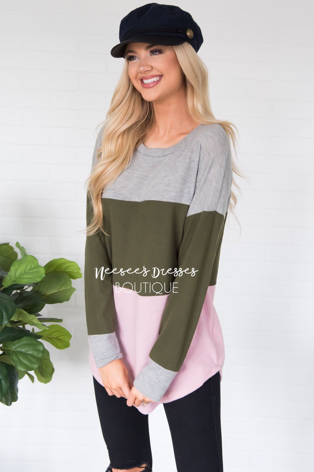 Darling Be Mine Color Block Sweater