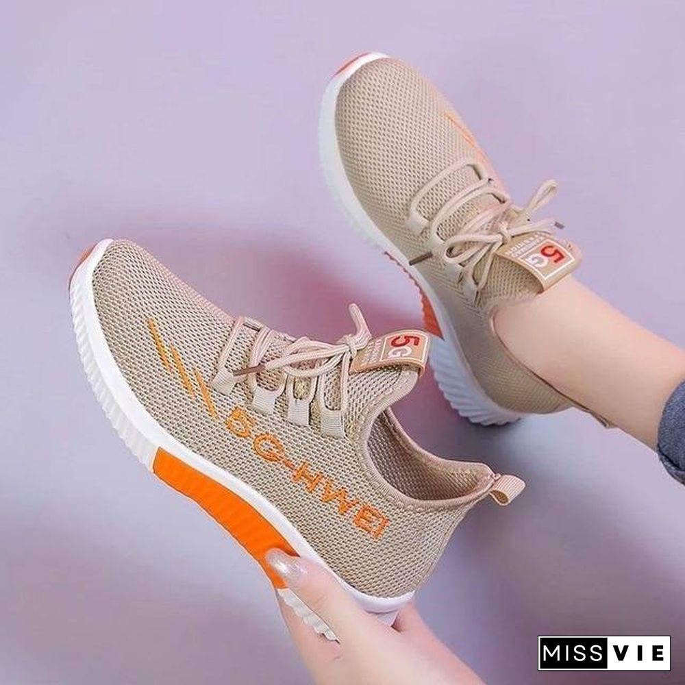 Spring Women Casual Shoes Breathable Mesh Platform Sneakers Women New Fashion Mesh Sneakers Shoes Woman Tenis Feminino