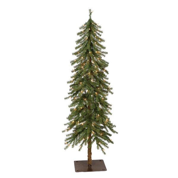 Puleo International PreLit 6' Alpine Artificial Christmas Tree