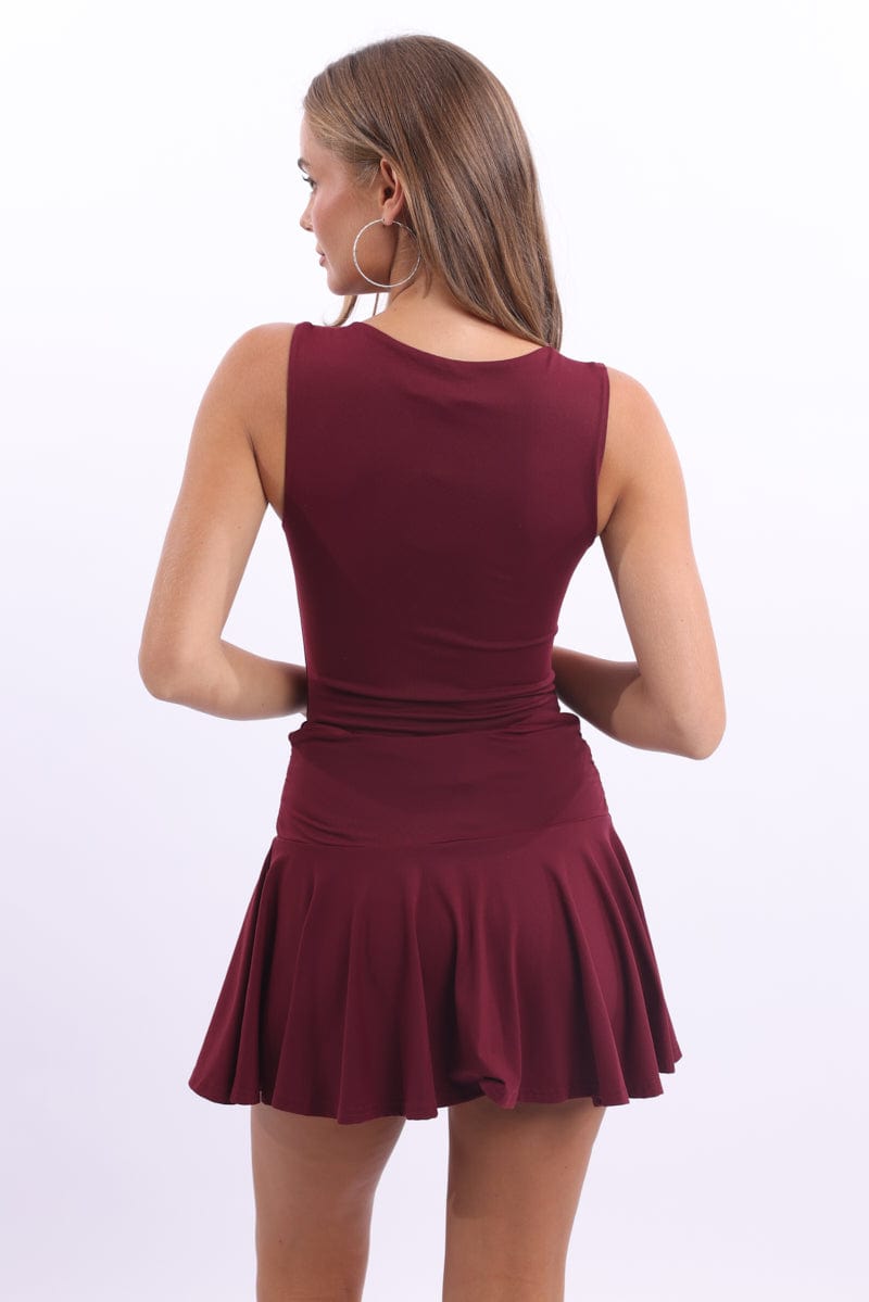Red Supersoft Bodysuit Sleeveless