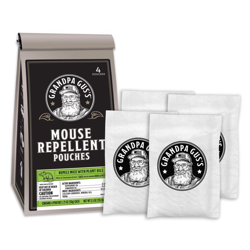 MOUSE REPELL POUCH 4PK