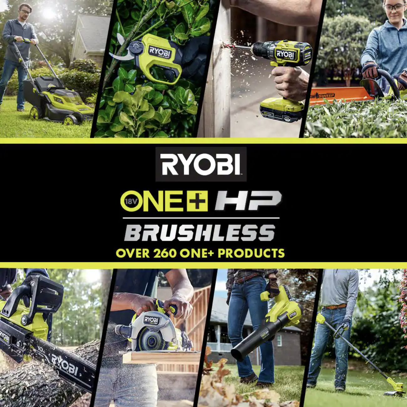 Ryobi ONE+ HP 18V Brushless 110 MPH 350 CFM Cordless Variable-Speed Jet Fan Leaf Blower (Tool Only)