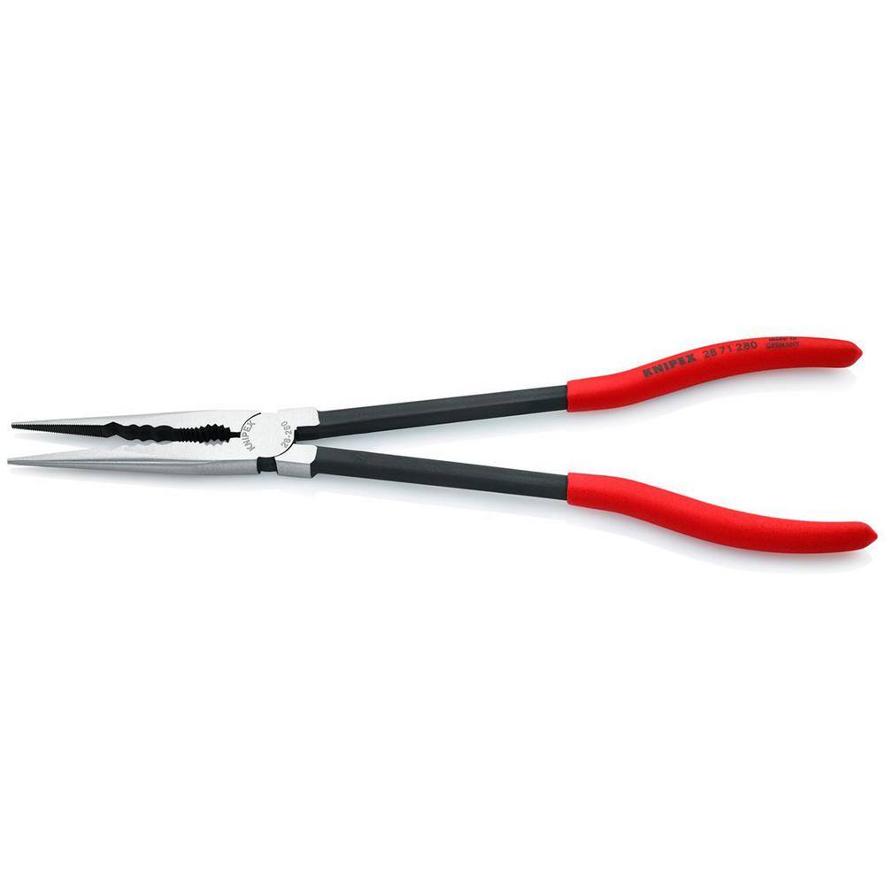 KNIPEX 11 in. Extra Long Straight and Angled Needle Nose Pliers Set with Storage Pouch 9K 00 80 128 US