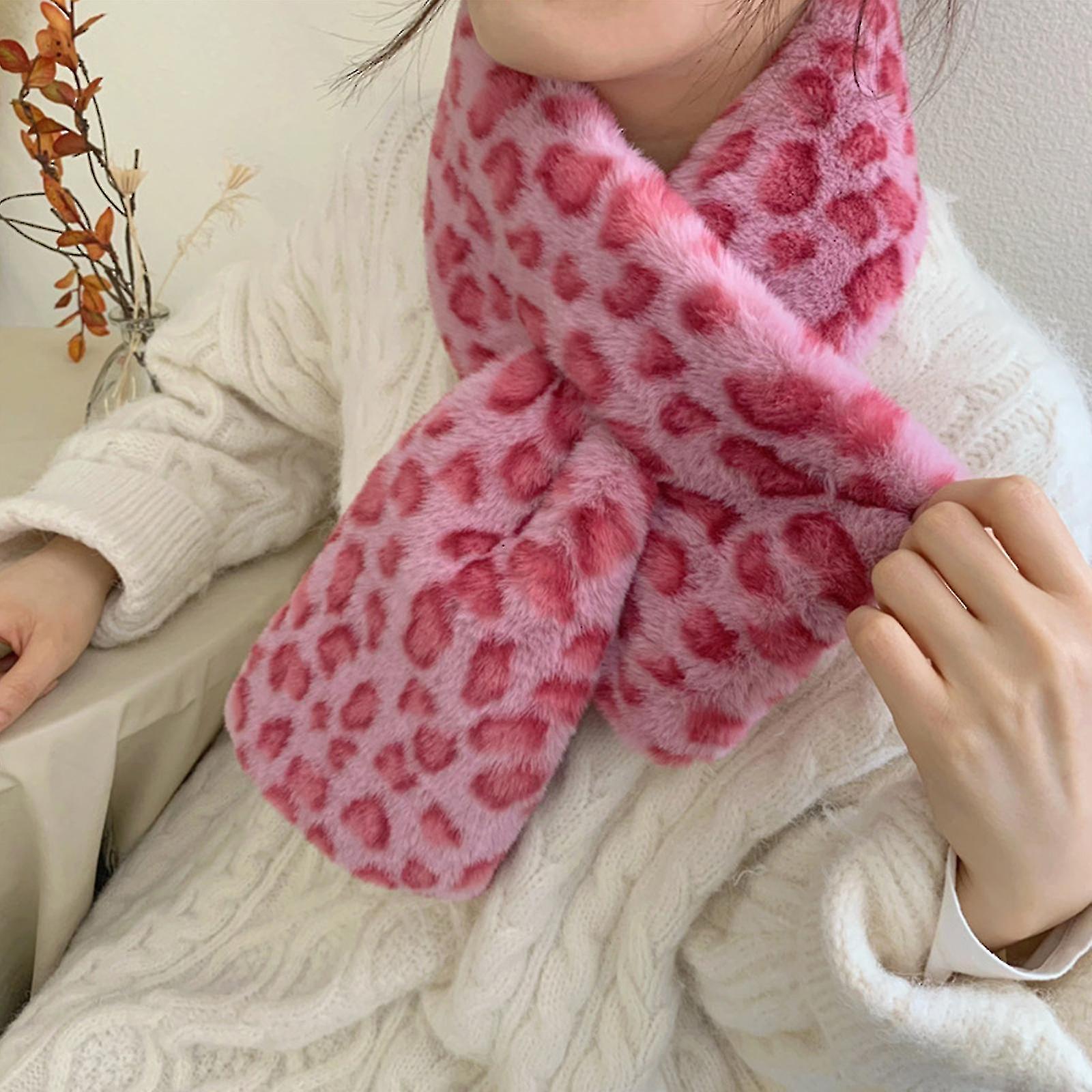 Womens Scarf，scarf With Leopard Pattern，winter Scarf Warm Cozy