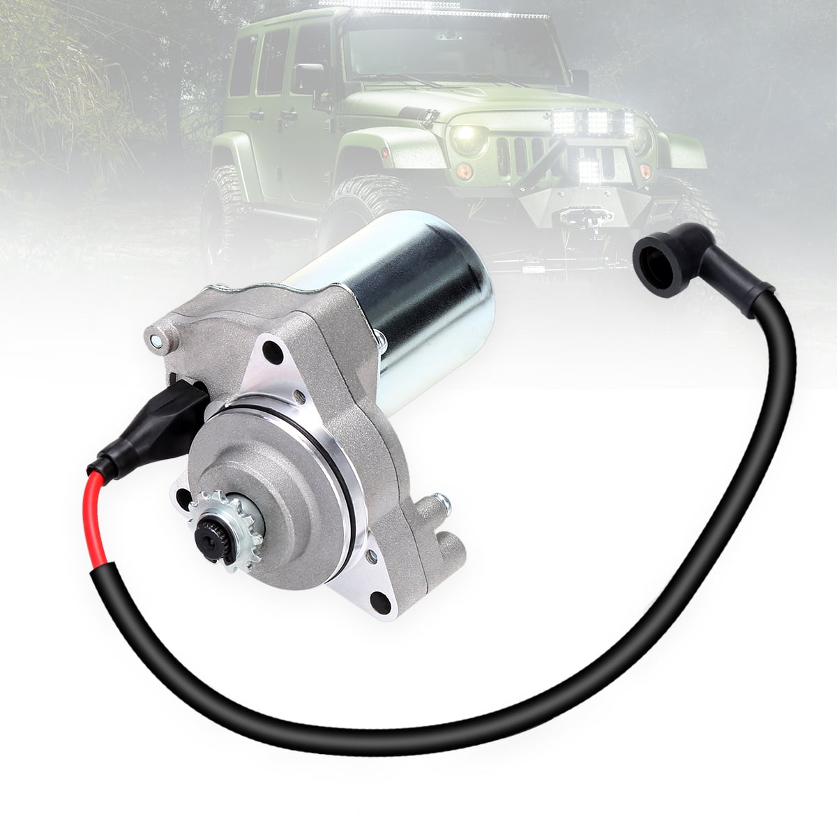 3 Bolt Starter Motor WIth Line For 50cc 70 cc 90cc 100cc 110cc 125cc 4 Stroke Quad Wheelers ATVs Taotao