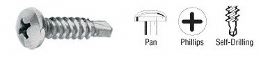 CRL 8 18 x 3/4 Self Drilling Pan Head Phillips Sc...