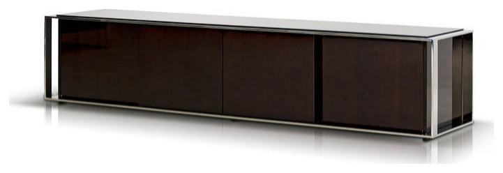 Astyanax Modern Ebony Lacquer TV Entertainment Center   Contemporary   Entertainment Centers And Tv Stands   by Rustic Home Furniture Deco  Houzz