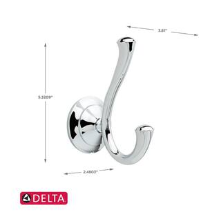 Delta Linden Double Towel Hook in Chrome 79435