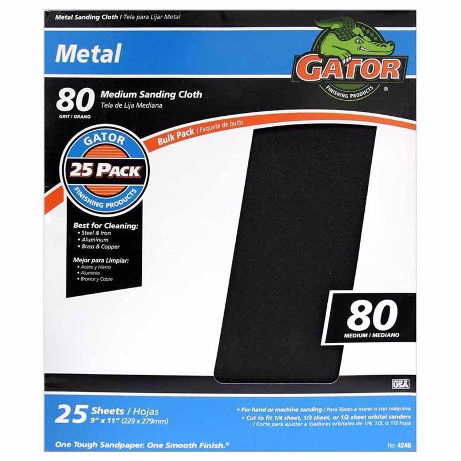 Gator 11 in. L X 9 in. W 80 Grit Emery Waterproof Sandpaper 1 pk