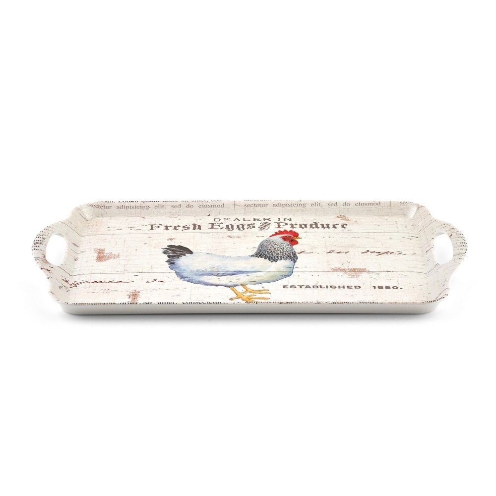 Pimpernel On The Farm Large Melamine Handled Tray   17.75\