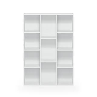 Furinno White 11-Cube Reversible Open Shelf Bookcase 11107WH