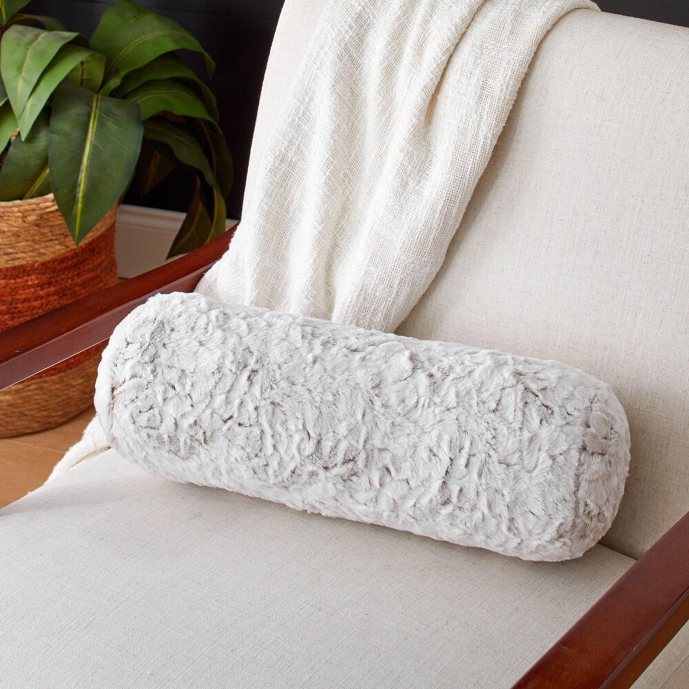 Humble + Haute Faux Fur Indoor Long Bolster Pillow