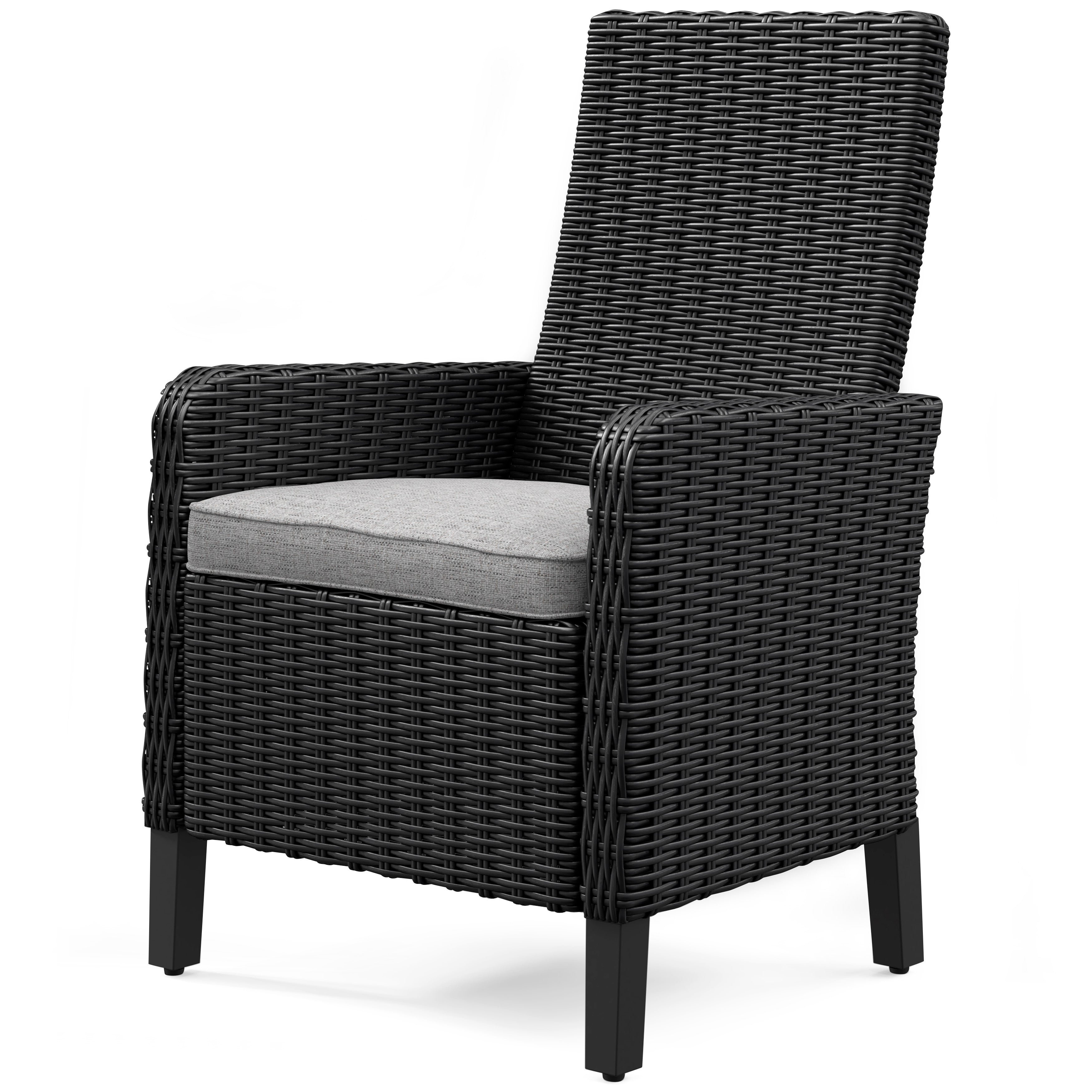 Fire Island Black Outdoor Woven Armchair - NEW